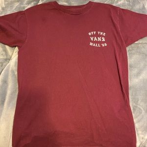 Maroon Vans Shirt.